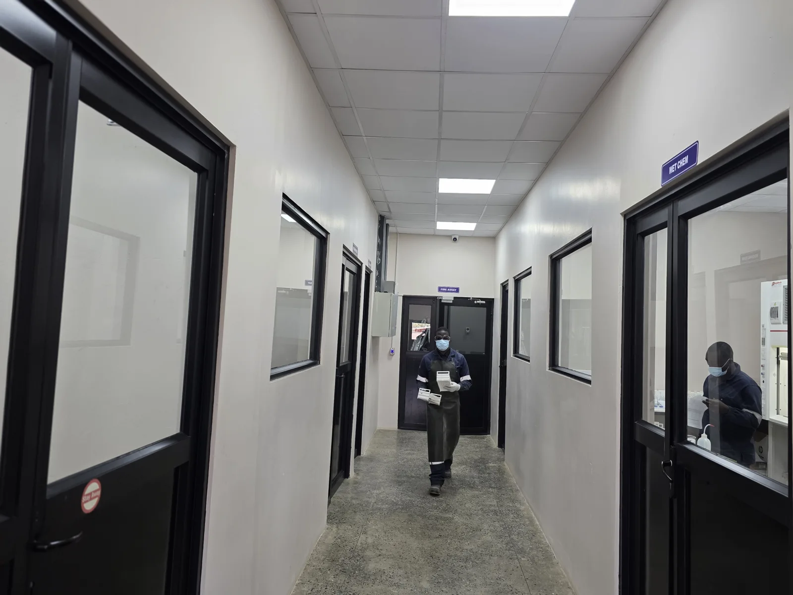 Completed laboratory facility in routine operation
